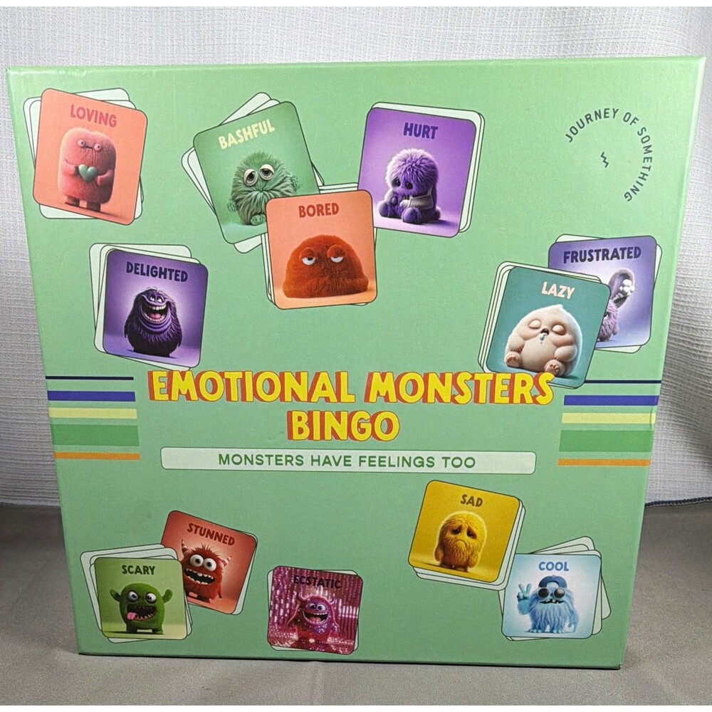 Journey of Something Emotional Monsters Bingo Board Game COMPLETE 2-10 2024